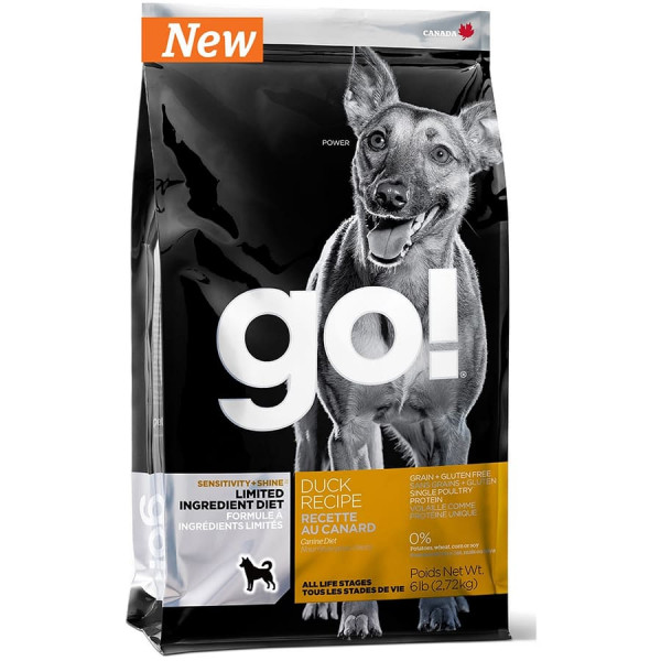 GO Natural holistic Корм со вкусом утки для собак и щенков с чувствительным пищеварением