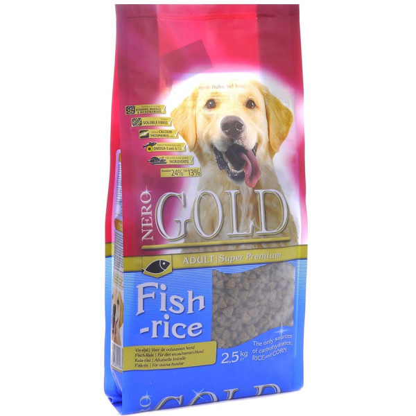 Nero Gold Корм для собак с рыбой, рисом и овощами