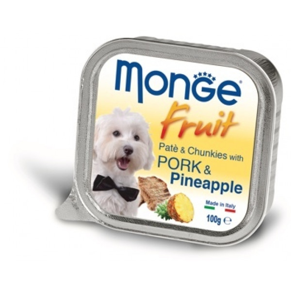 Monge Консервы для собак со свининой и ананасом