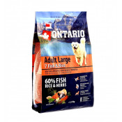 Ontario Корм для собак крупных пород с 7 видами рыбы и рисом Adult Large 7 Fish & Rice