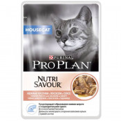 Purina Pro Plan Кусочки в соусе для кошек с низкой активностью с лососем (House Cat)