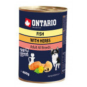 Ontario Консервы для собак из рыбного ассорти Mini Multi Fish & Salmon oil