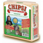 Cat's Best Наполнитель древесный ароматизированный для грызунов Chipsi Strawberry