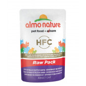 Almo Nature Паучи 75% мяса для кошек - куриная грудка и утиное филе Classic Raw Pack Chicken Breast & Duck Fillet