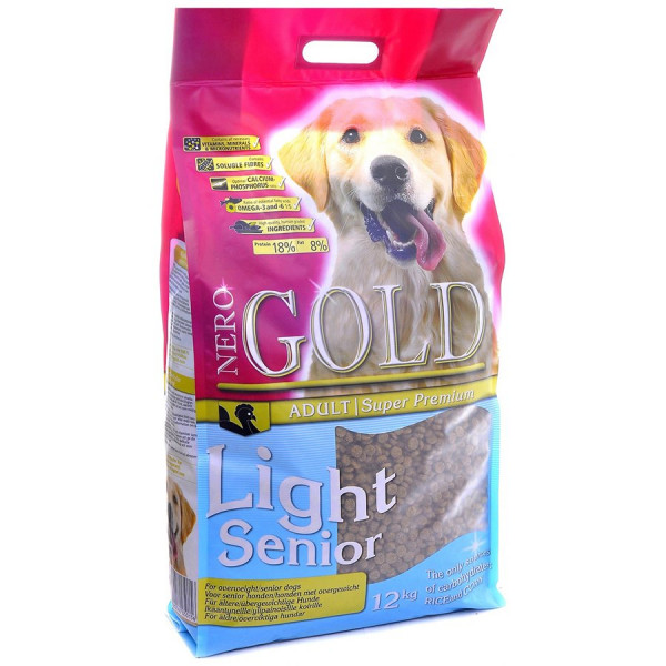 Nero Gold Низкокалорийный корм для пожилых собак с индейкой и рисом