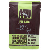 AATU Паучи для кошек с уткой и куриной печенью For Cats Duck & Chicken Liver