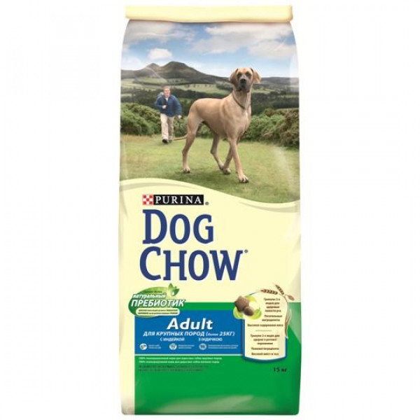 Dog Chow Корм для собак крупных размеров с индейкой