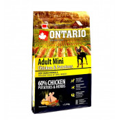 Ontario Корм для собак малых пород с курицей и картофелем Adult Mini Chicken & Potatoes