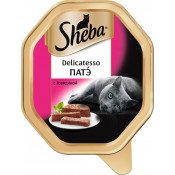 Sheba Консервы для кошек в ламистере Delicatesso патэ с говядиной