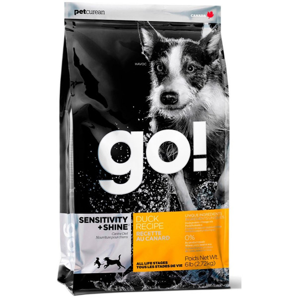 GO Natural holistic Корм с уткой и овсянкой для собак и щенков