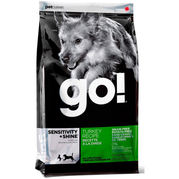 GO Natural holistic Корм со вкусом индейки для собак и щенков с чувствительным пищеварением