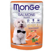 Monge Паучи для собак с лососем Dog Grill Pouch Salmon
