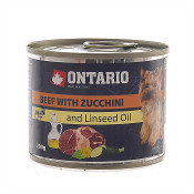 Ontario Консервы для собак с говядиной и цуккини Mini Beef, Zuchini, Dandelion & linseed oil