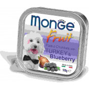 Monge Консервы для собак с индейкой и черникой Dog Fruit Turkey