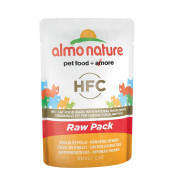 Almo Nature Паучи 75% мяса для кошек - куриные бедрышки Classic Raw Pack Chicken Drumstick