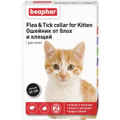 Beaphar Ошейник от блох и клещей для котят Flea & Tick Collar Kitten
