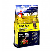 Ontario Корм для собак малых пород с ягненком и рисом Adult Mini Lamb & Rice