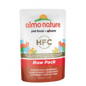 Almo Nature Паучи 75% мяса для кошек - куриная грудка Classic Raw Pack Chicken Breast