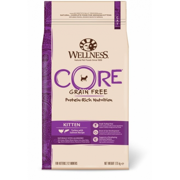 Wellness Core CORE корм из индейки с лососем для котят 1,75 кг